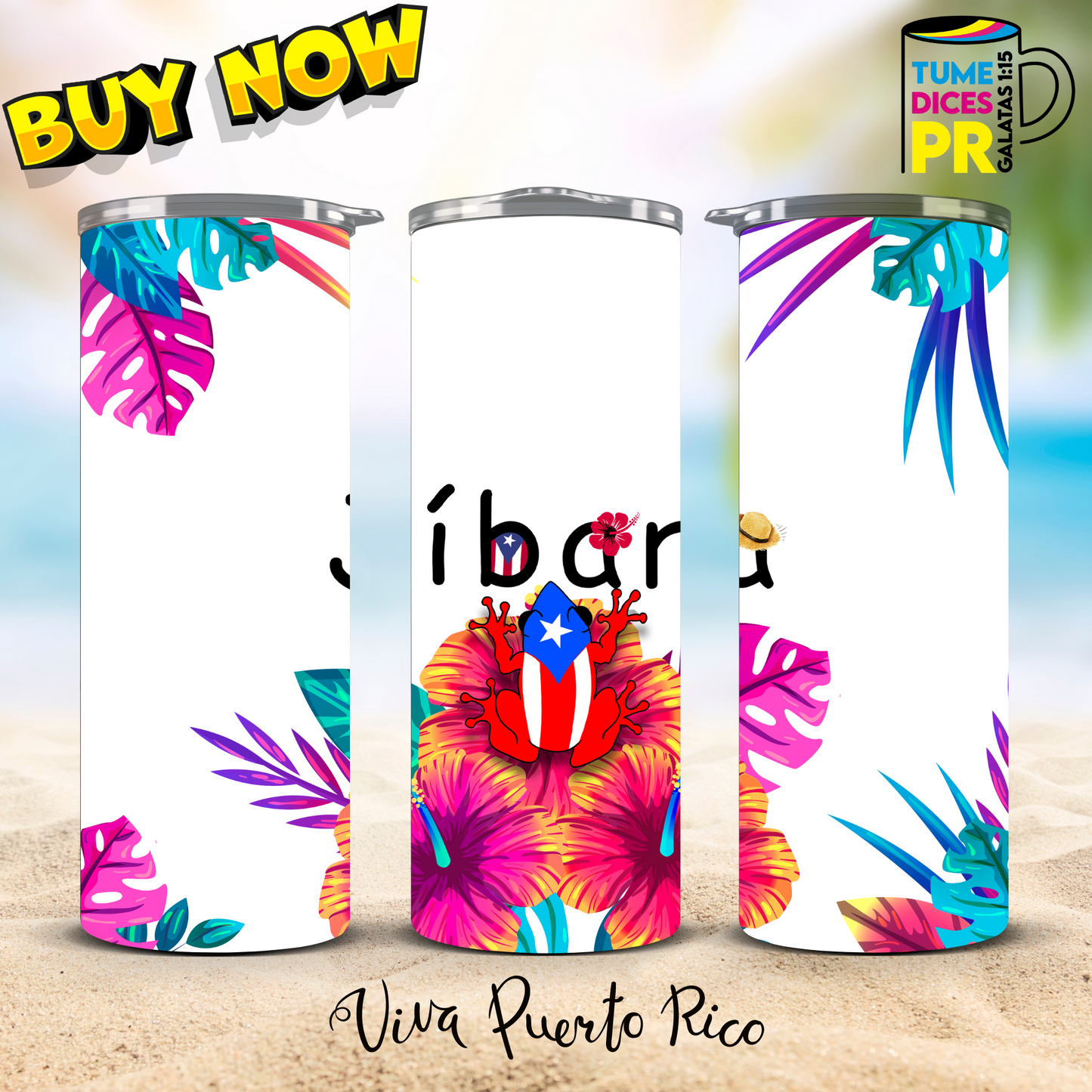 PUERTO RICO Skinny Tumbler