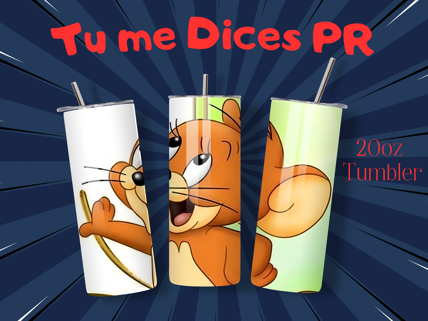 Tom & Jerry 2 Skinny Tumbler
