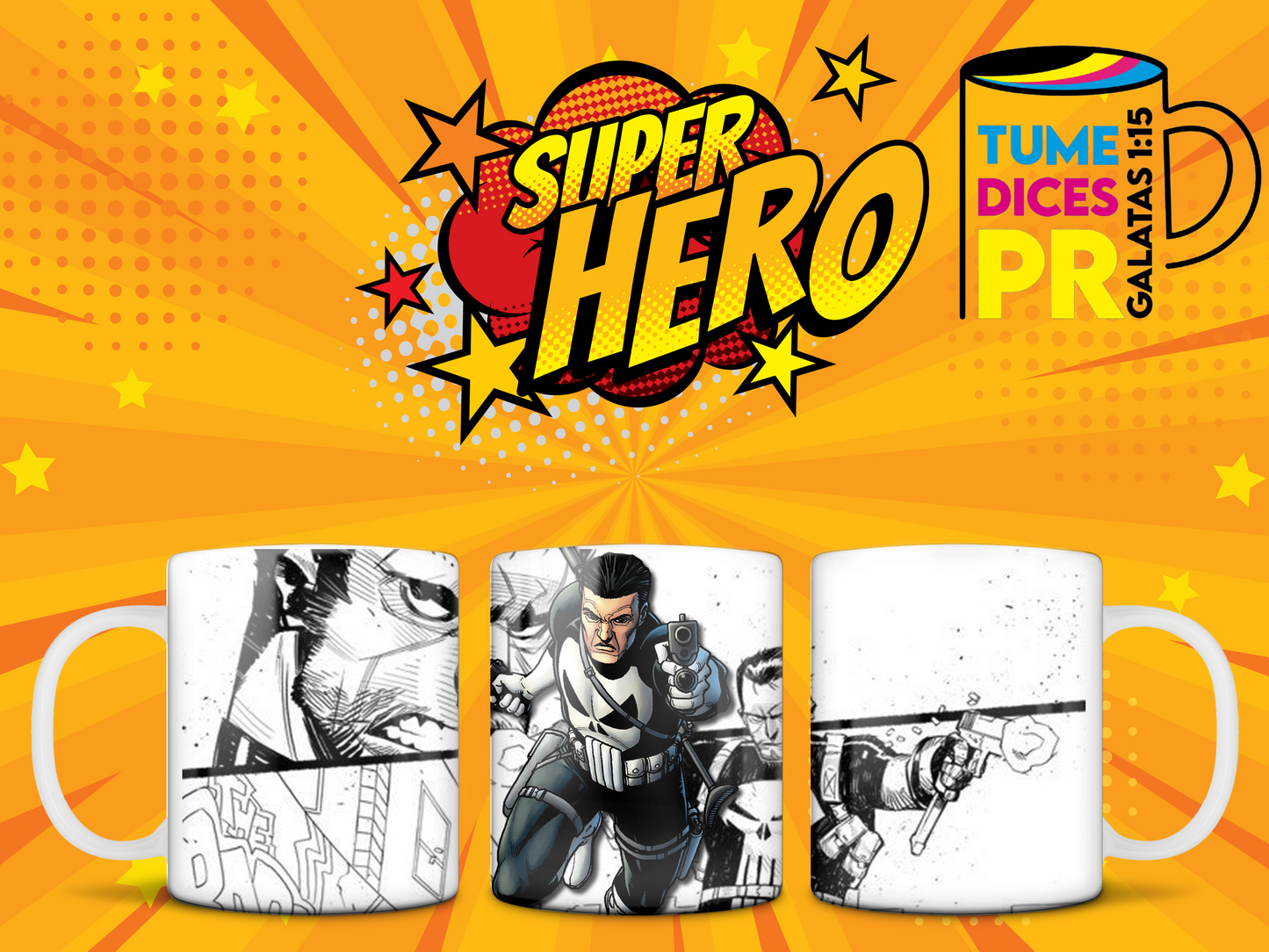 Taza Super Heroes
