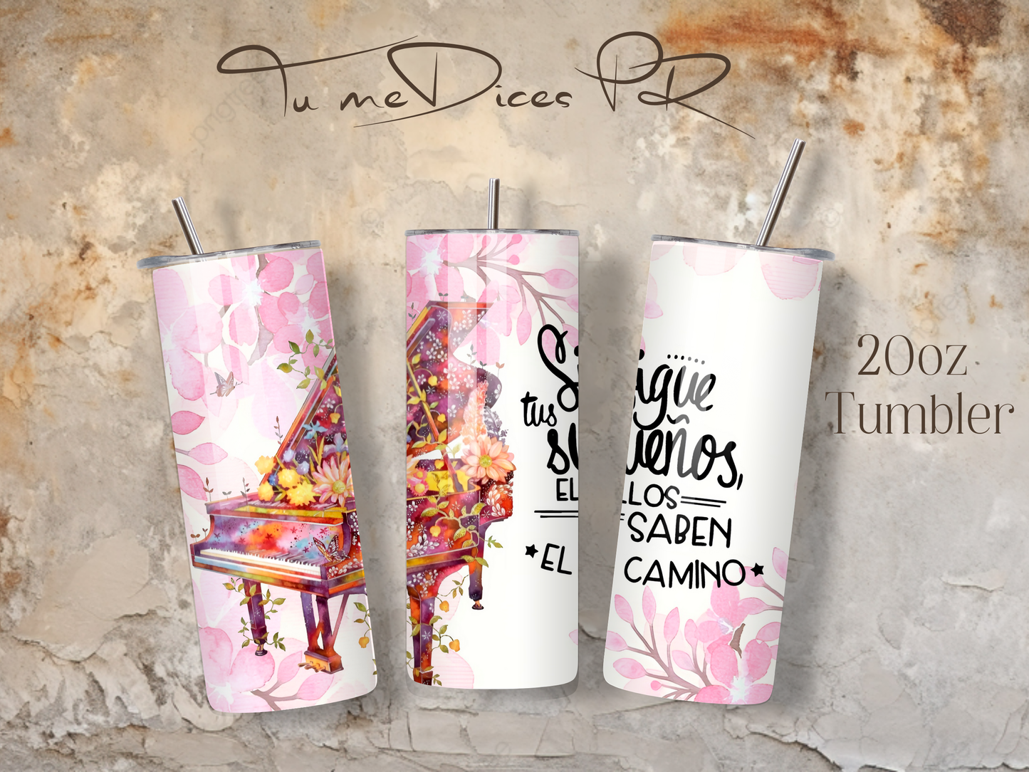 MENSAJES POSITIVOS Skinny Tumbler