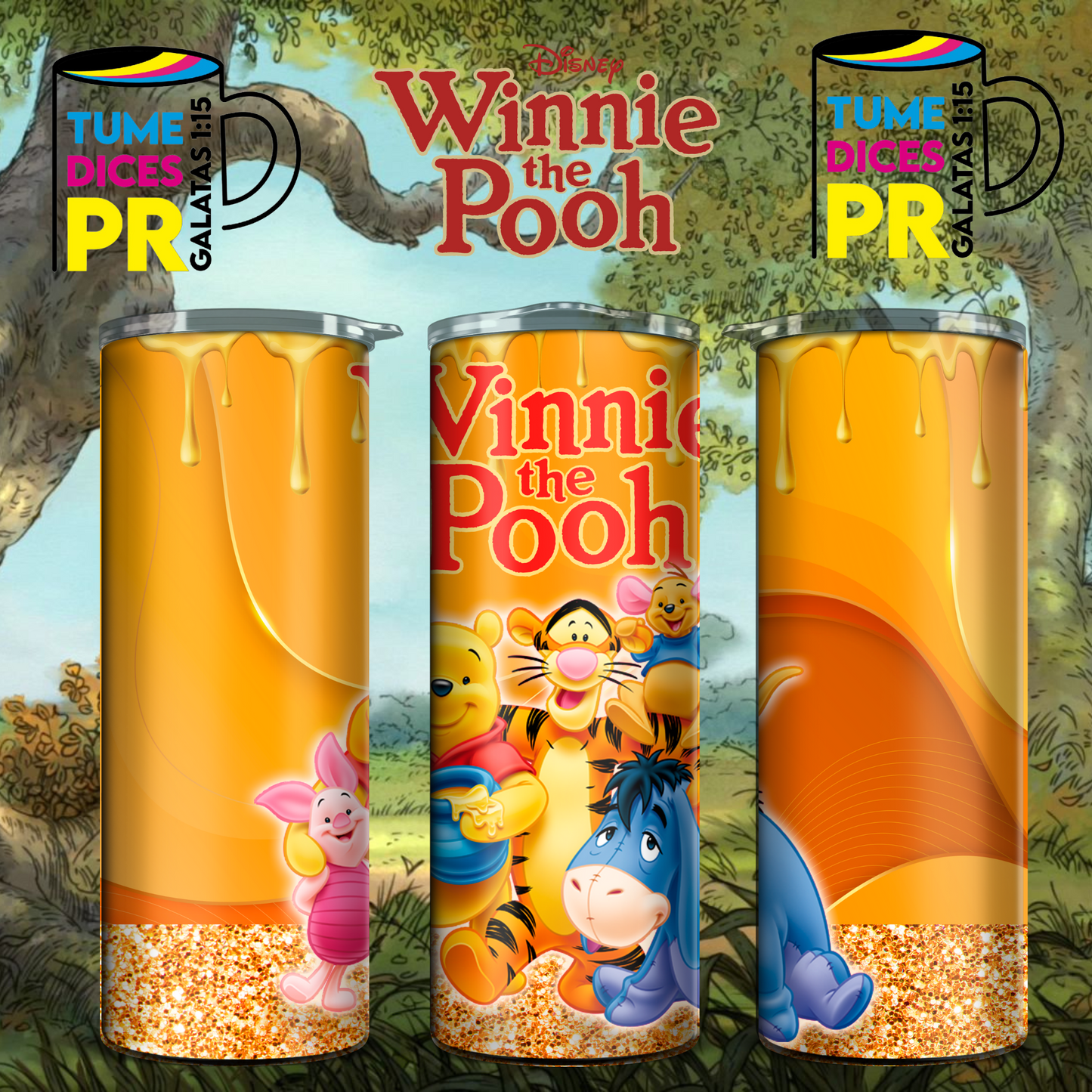 WINNIE THE POOH Skinny Tumbler