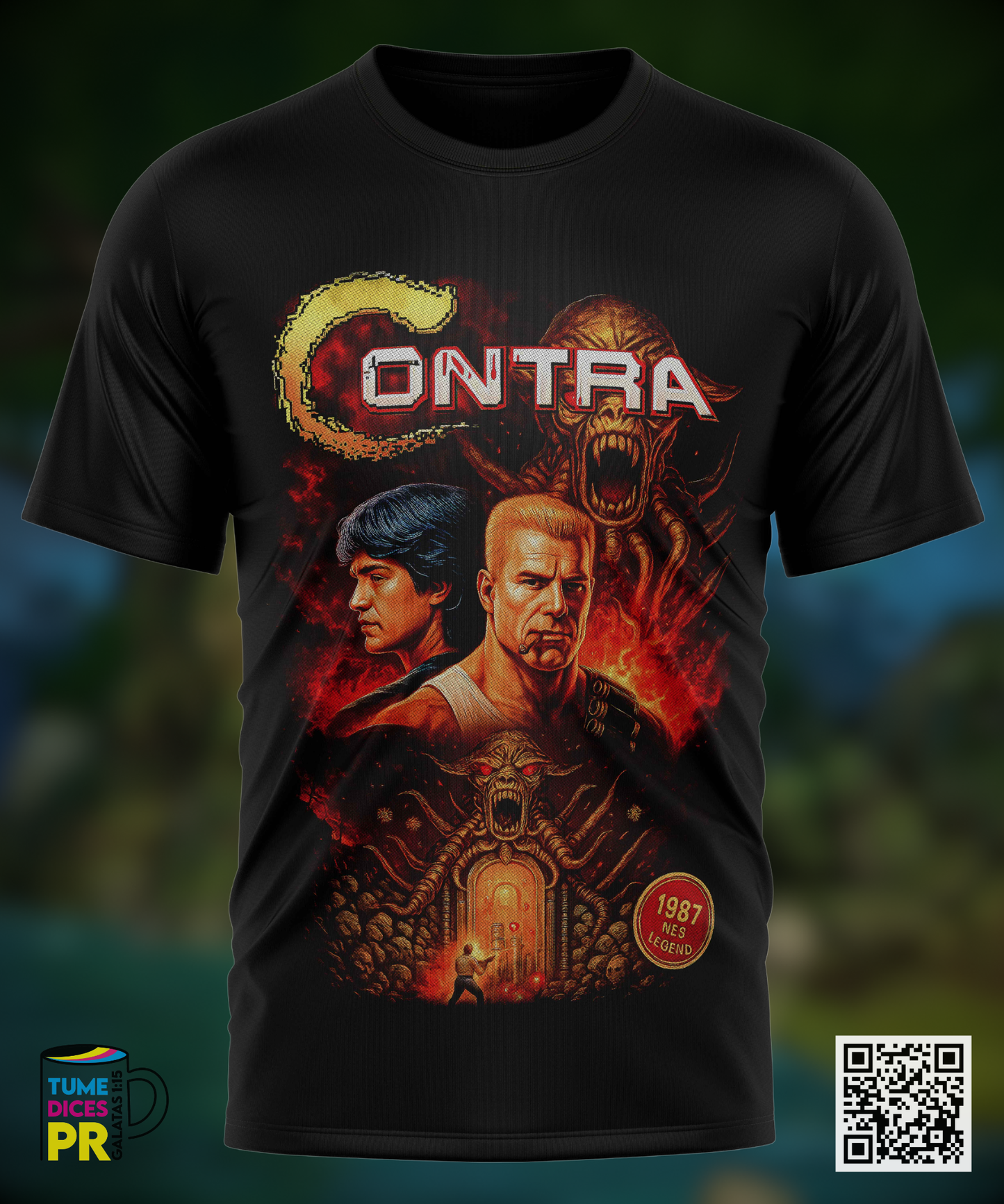 CONTRA VIDEO GAME Camisetas