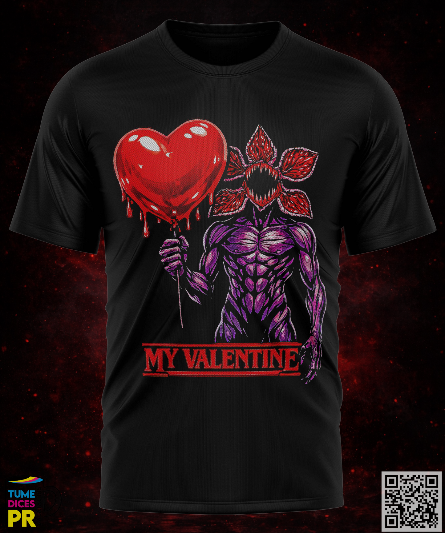 STRANGER THINGS SAN VALENTIN Camisetas
