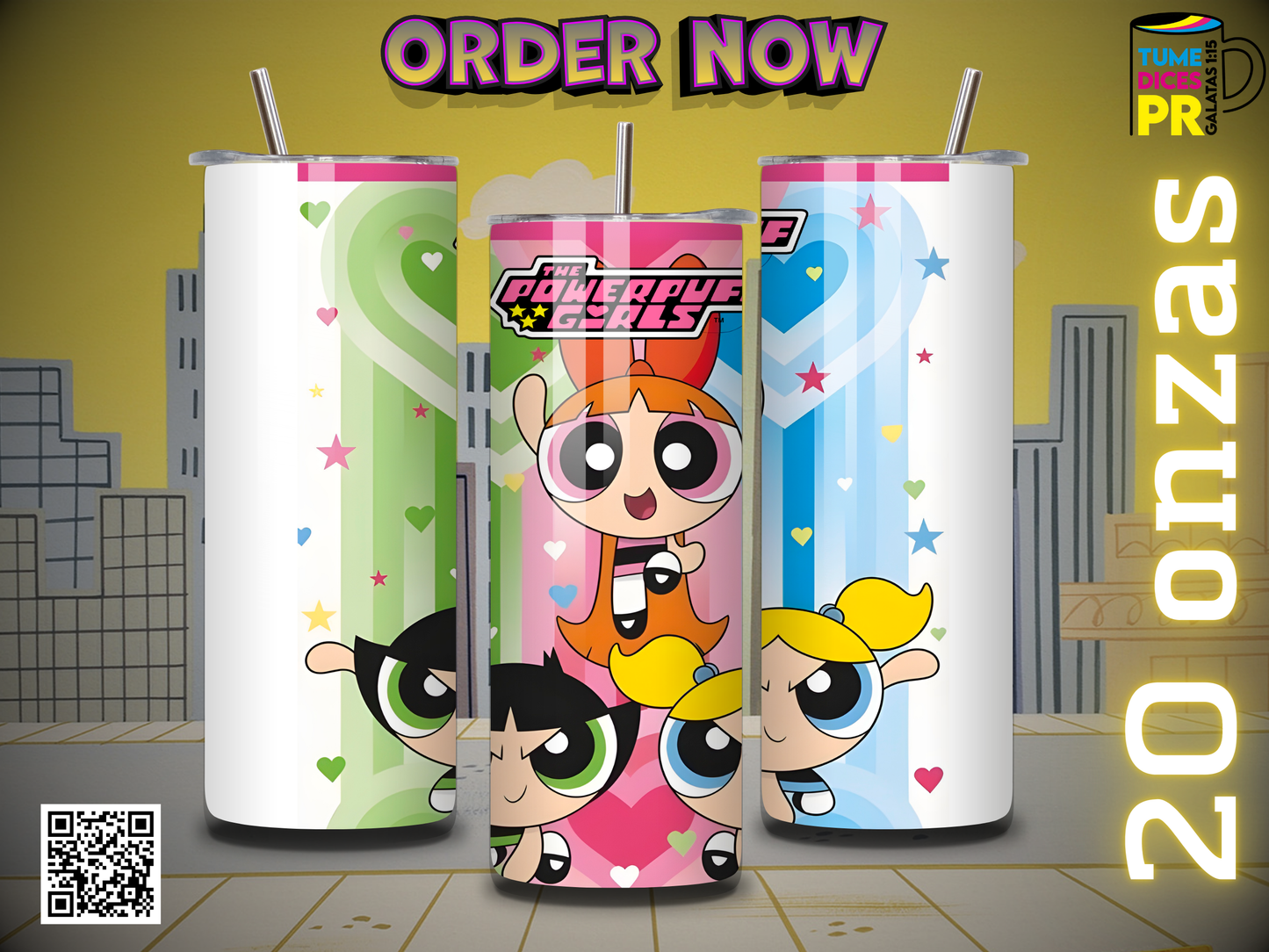 POWERPUFF GIRLS Skinny Tumbler