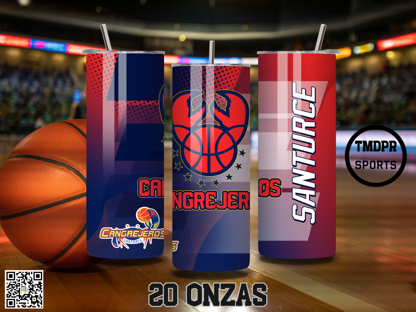 BSN Basketball Skinny Tumbler