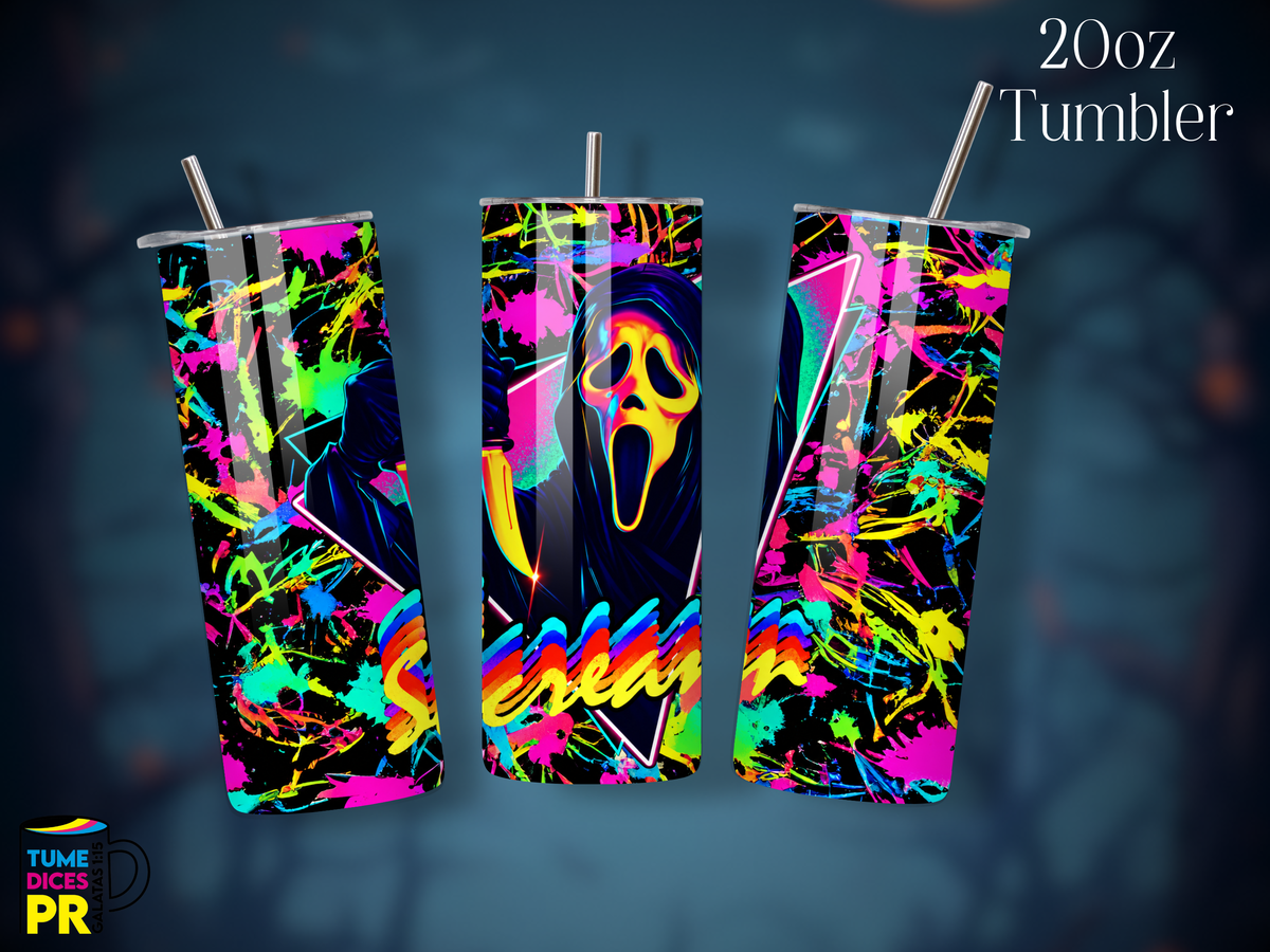 Tumbler Halloween 1 Skinny 20 oz | Personalizable | Mantiene frío y calor