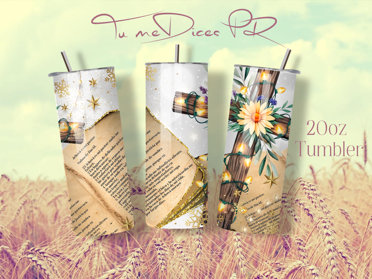 Tumbler Cristianos Skinny 20 oz | Personalizable | Mantiene frío y calor