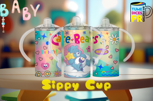 Sippy Cup Care Bears 12 oz | Acero inoxidable | Con sorbeto