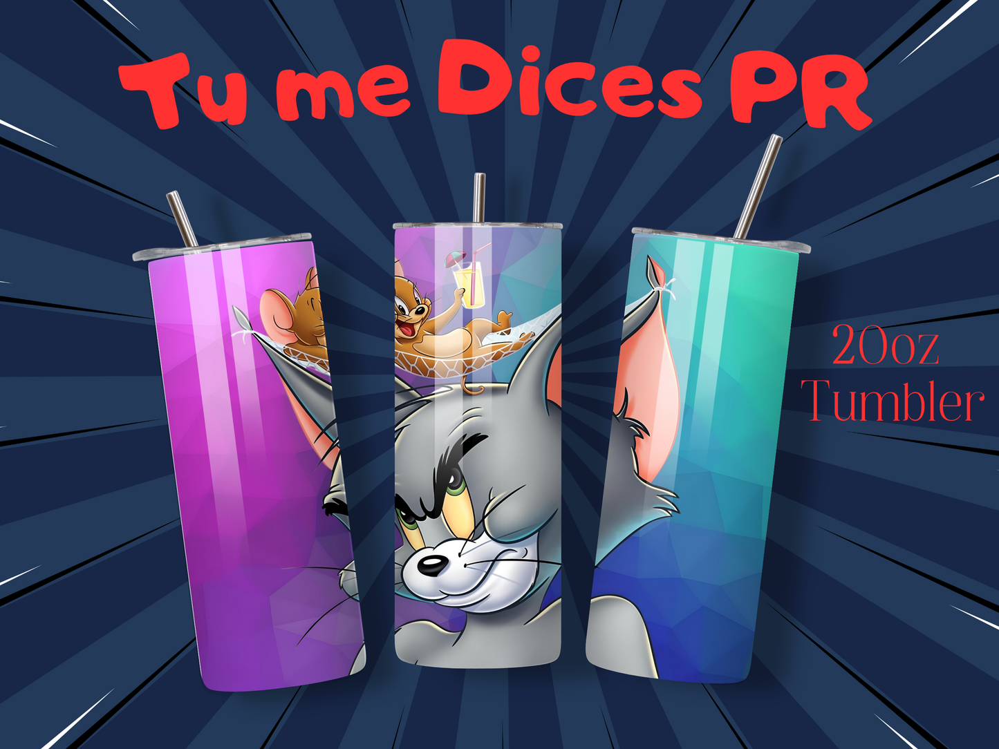 Tom & Jerry 2 Skinny Tumbler