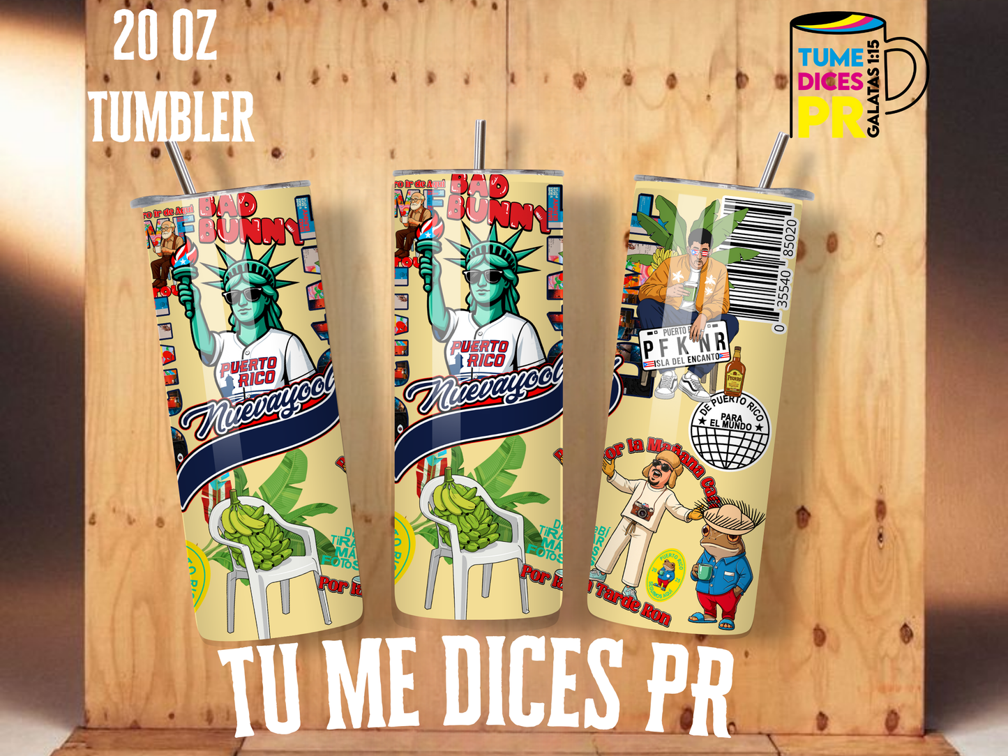 BAD BUNNY Skinny Tumbler