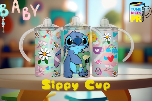 Sippy Cup Stitch 3 12 oz | Acero inoxidable | Con sorbeto