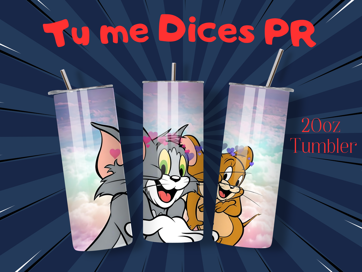 Tom & Jerry 2 Skinny Tumbler