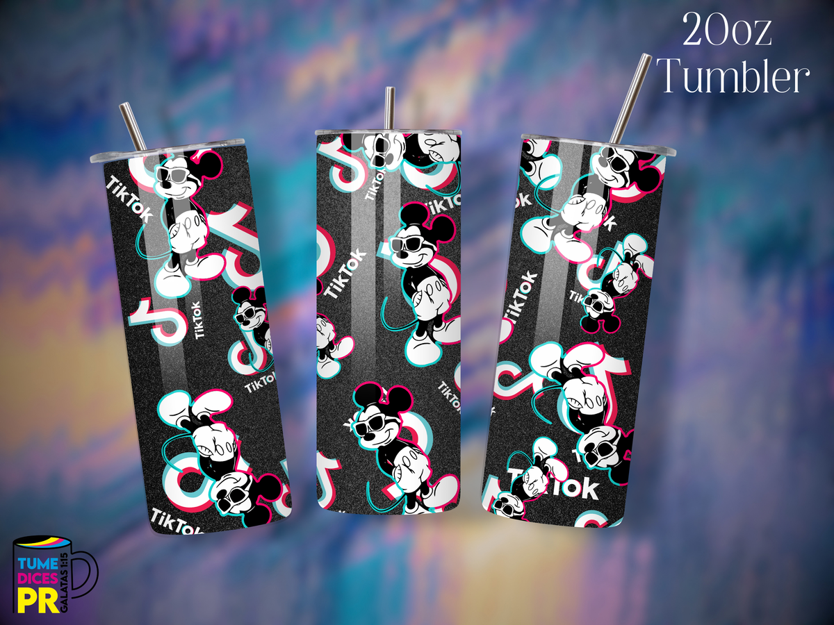 Tumbler Mundo Mágico 1 Skinny 20 oz | Personalizable | Mantiene frío y calor