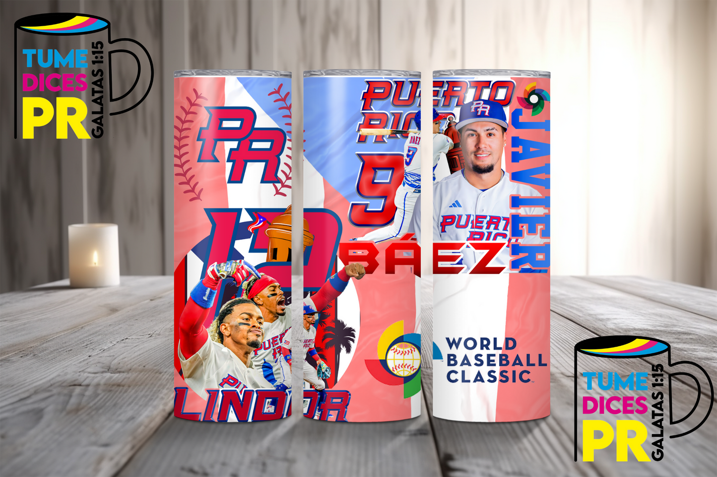 BASEBALL Skinny Tumbler