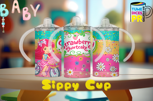 Sippy Cup Rosita Fresita 12 oz | Acero inoxidable | Con sorbeto