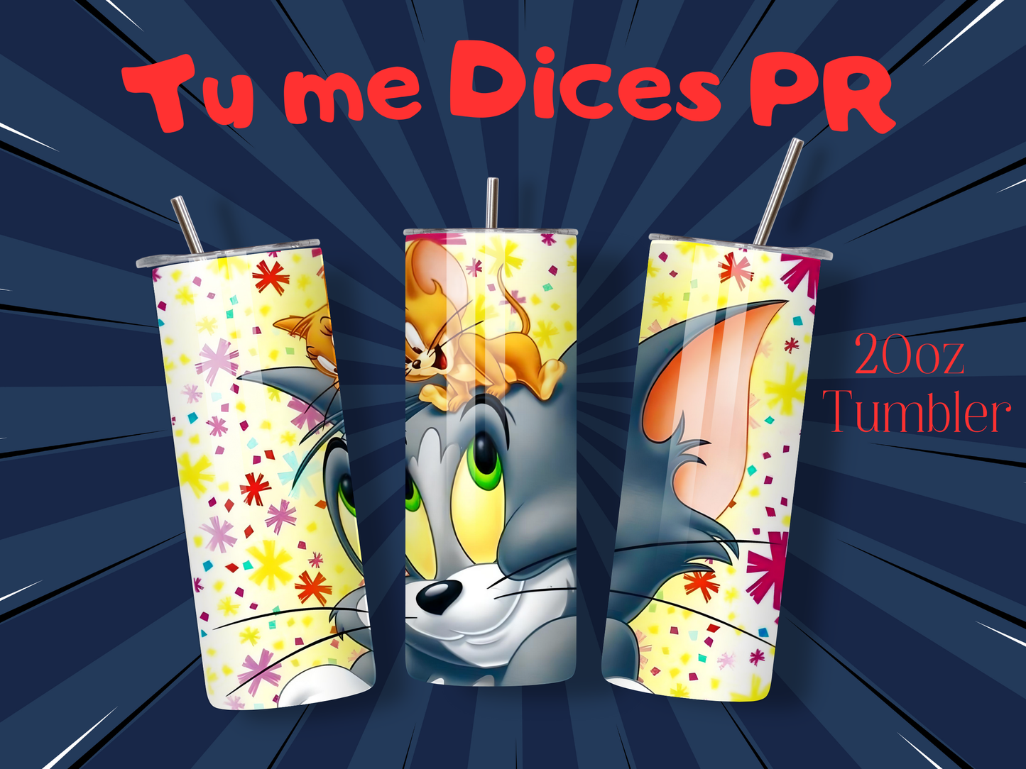 Tom & Jerry 2 Skinny Tumbler