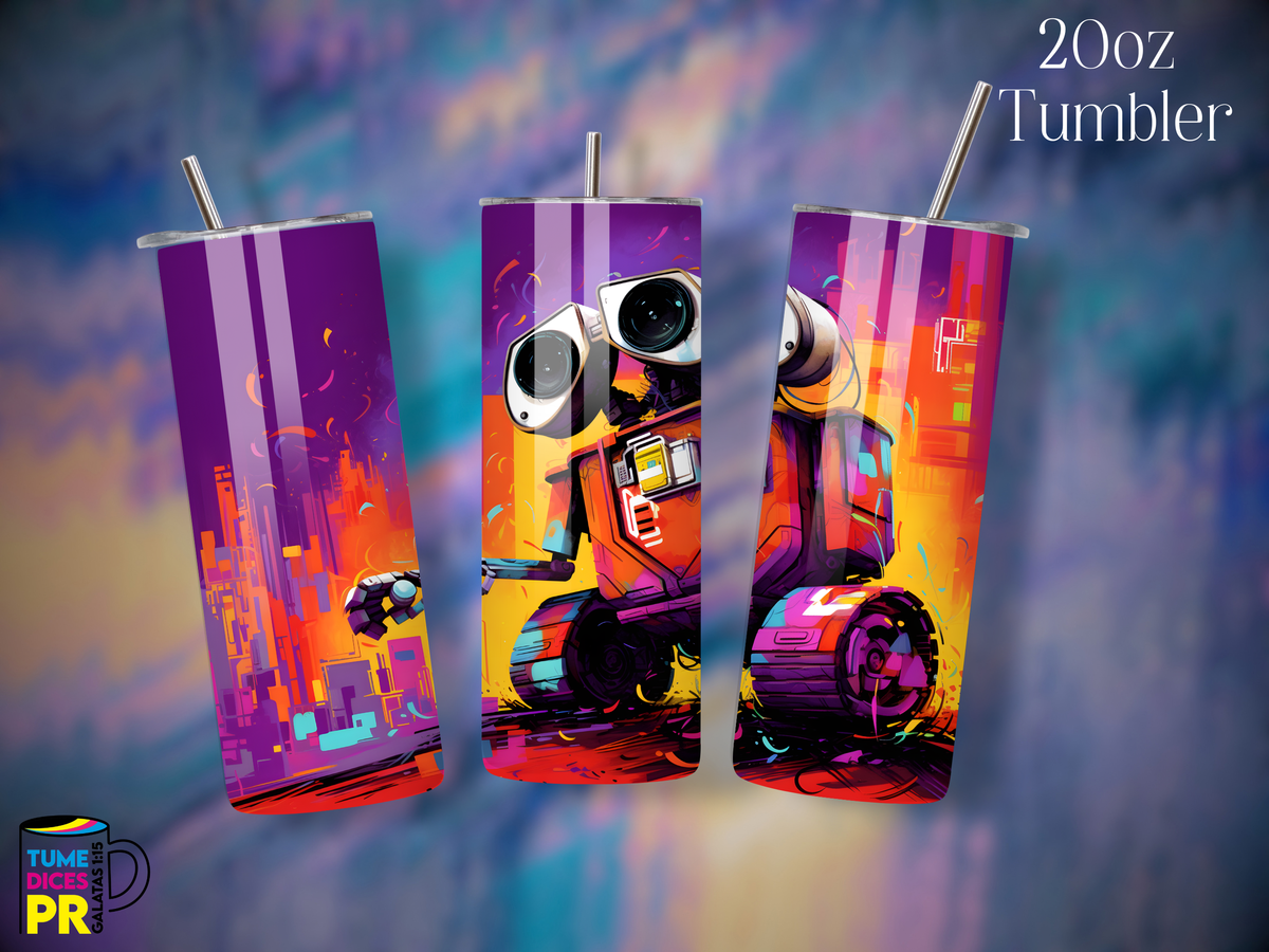 Tumbler Mundo Mágico 1 Skinny 20 oz | Personalizable | Mantiene frío y calor