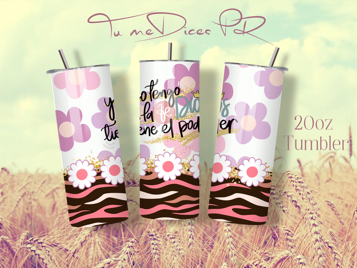Tumbler Cristianos Skinny 20 oz | Personalizable | Mantiene frío y calor