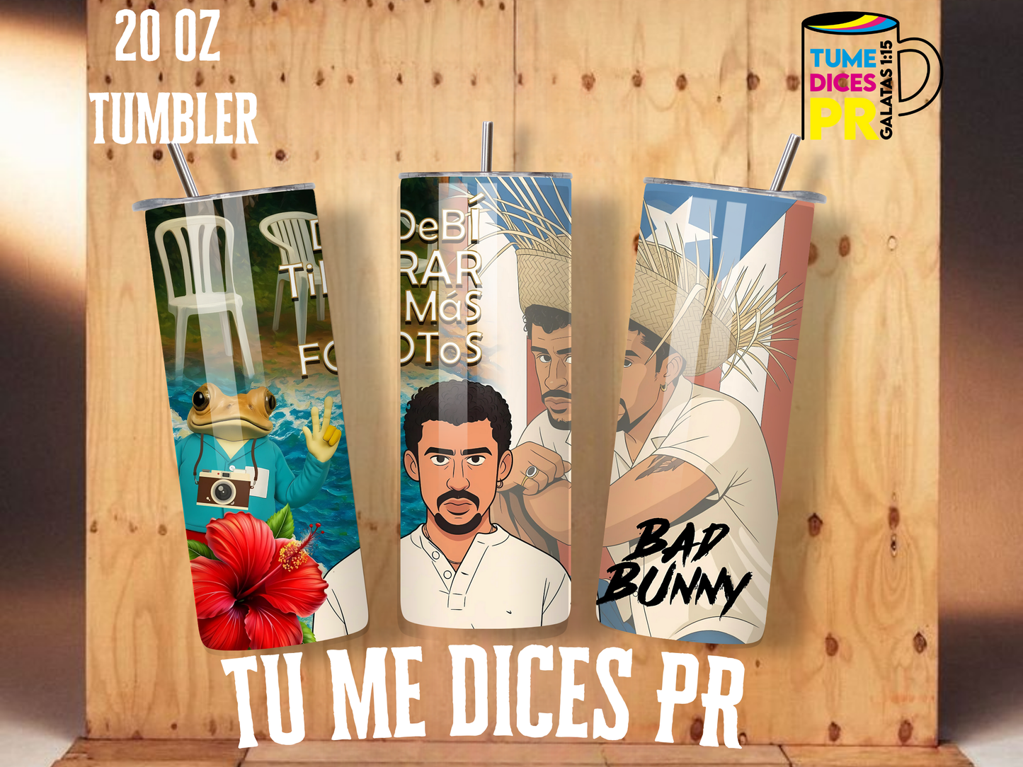 BAD BUNNY Skinny Tumbler