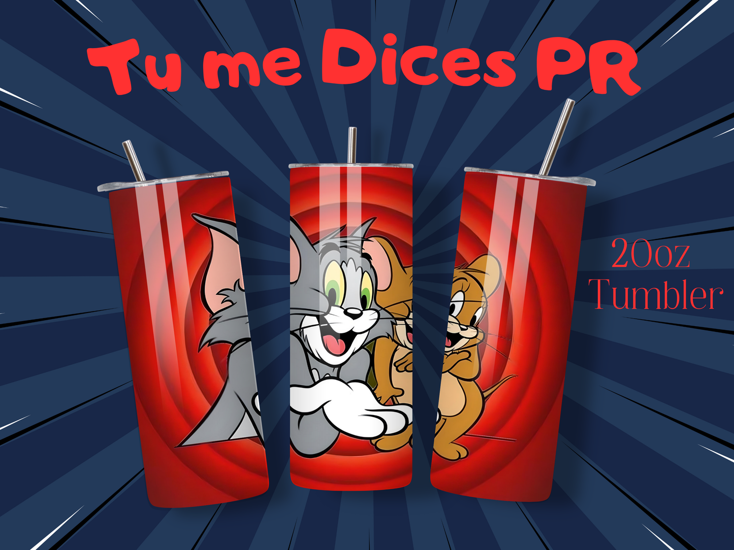 Tom & Jerry 2 Skinny Tumbler
