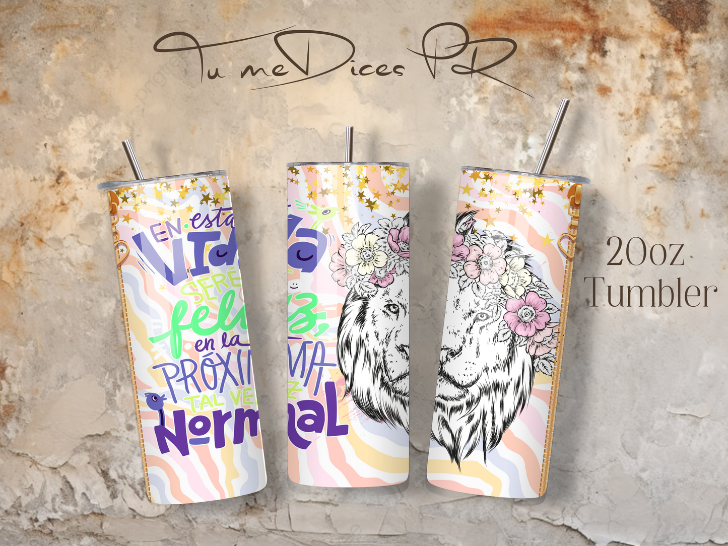 MENSAJES POSITIVOS Skinny Tumbler