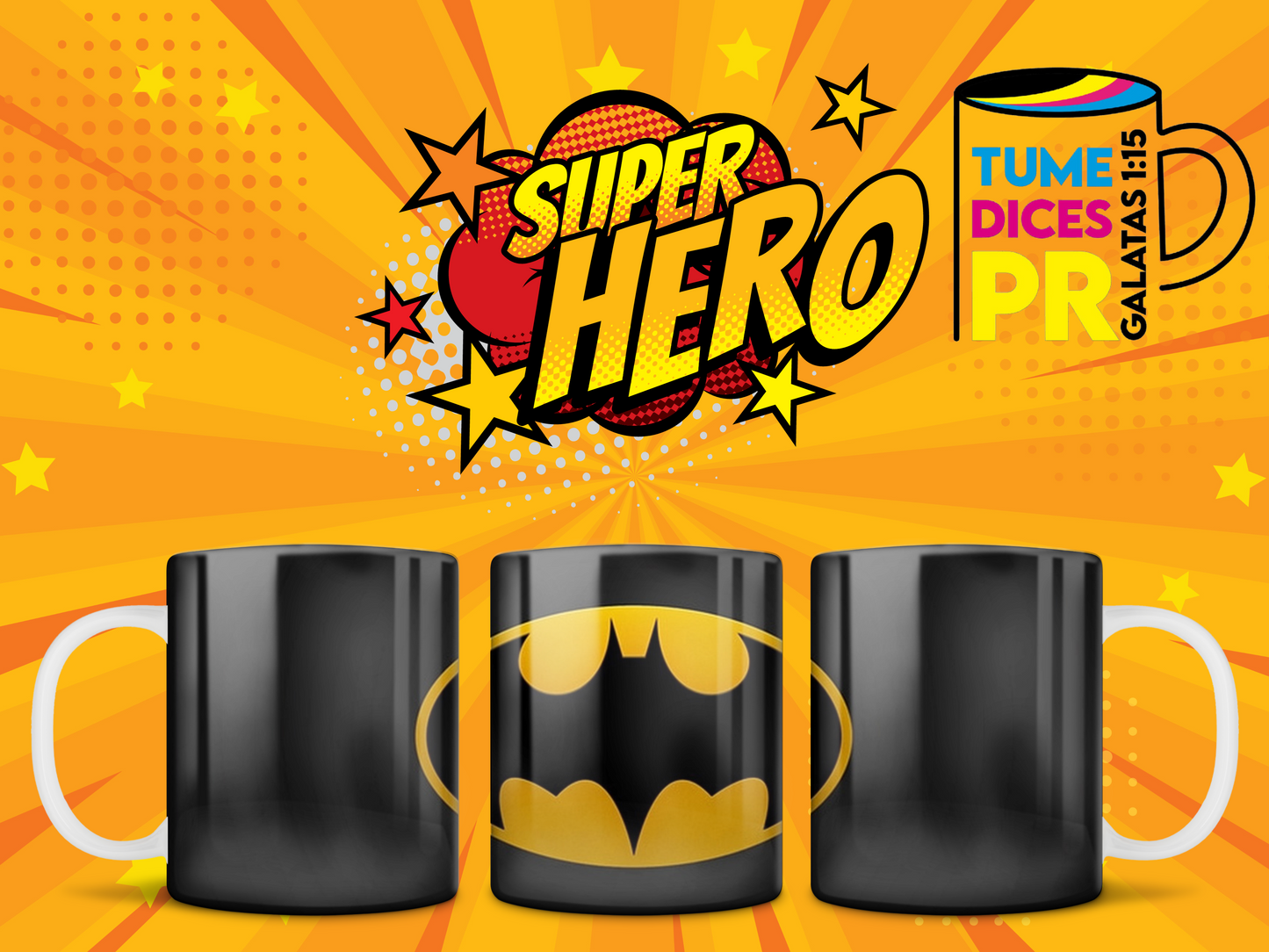 Taza Super Heroes