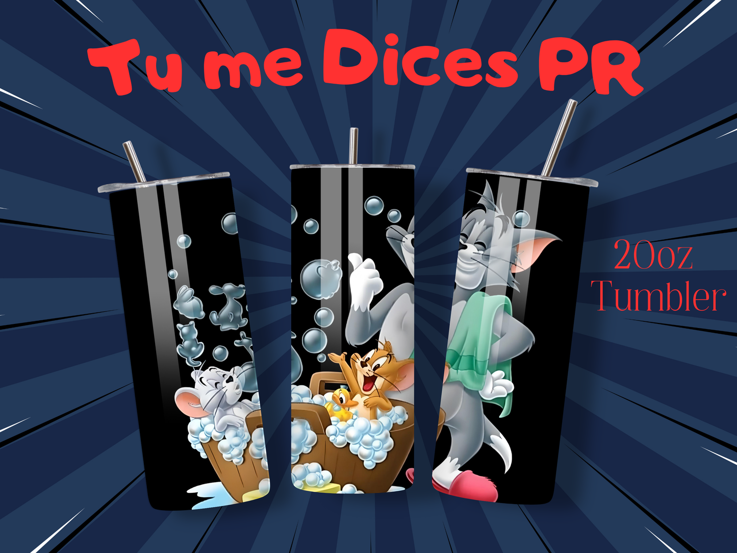 Tom & Jerry 2 Skinny Tumbler