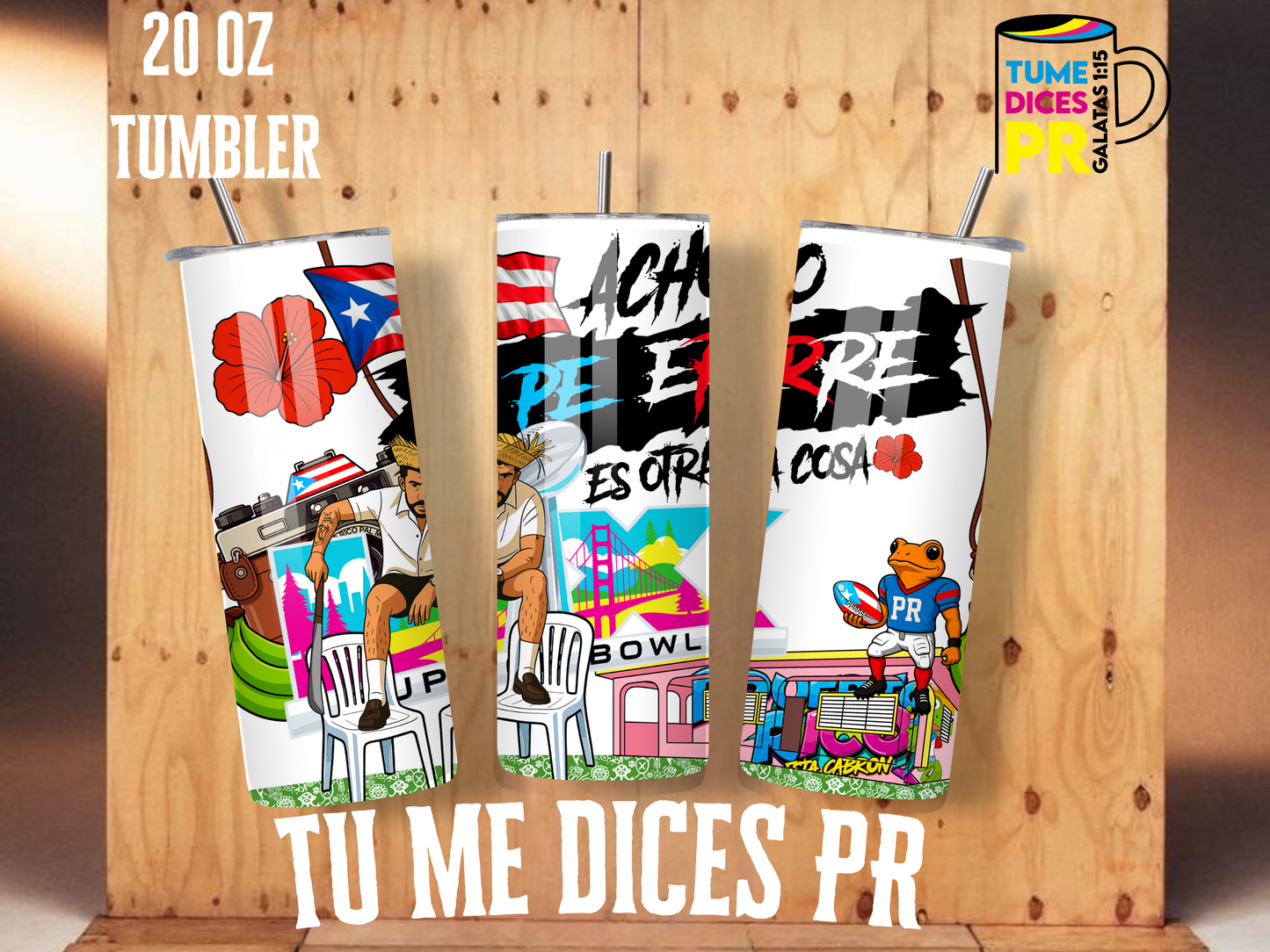 BAD BUNNY Skinny Tumbler