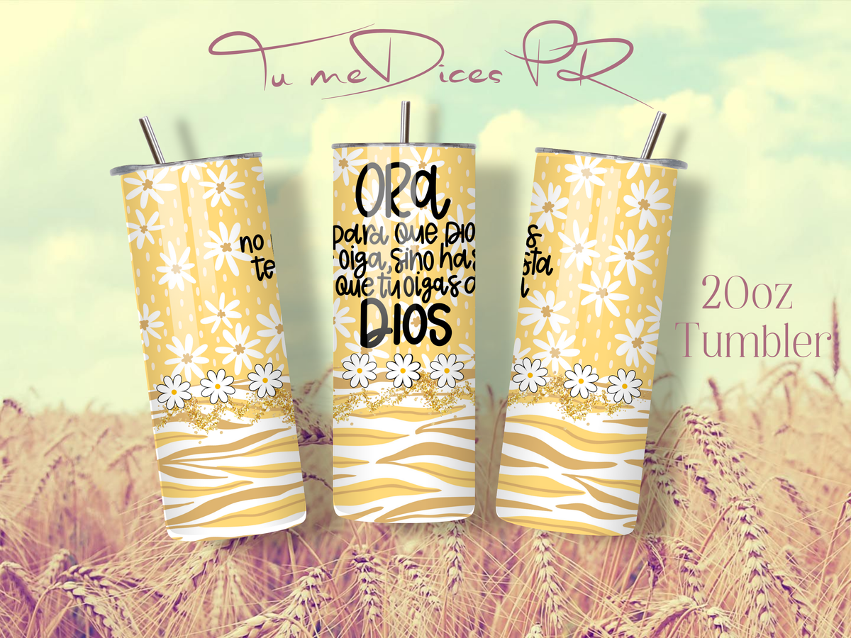 Tumbler Cristianos Skinny 20 oz | Personalizable | Mantiene frío y calor