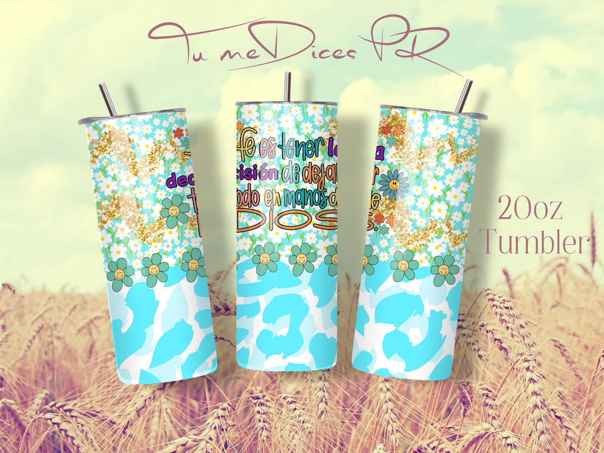 Tumbler Cristianos Skinny 20 oz | Personalizable | Mantiene frío y calor