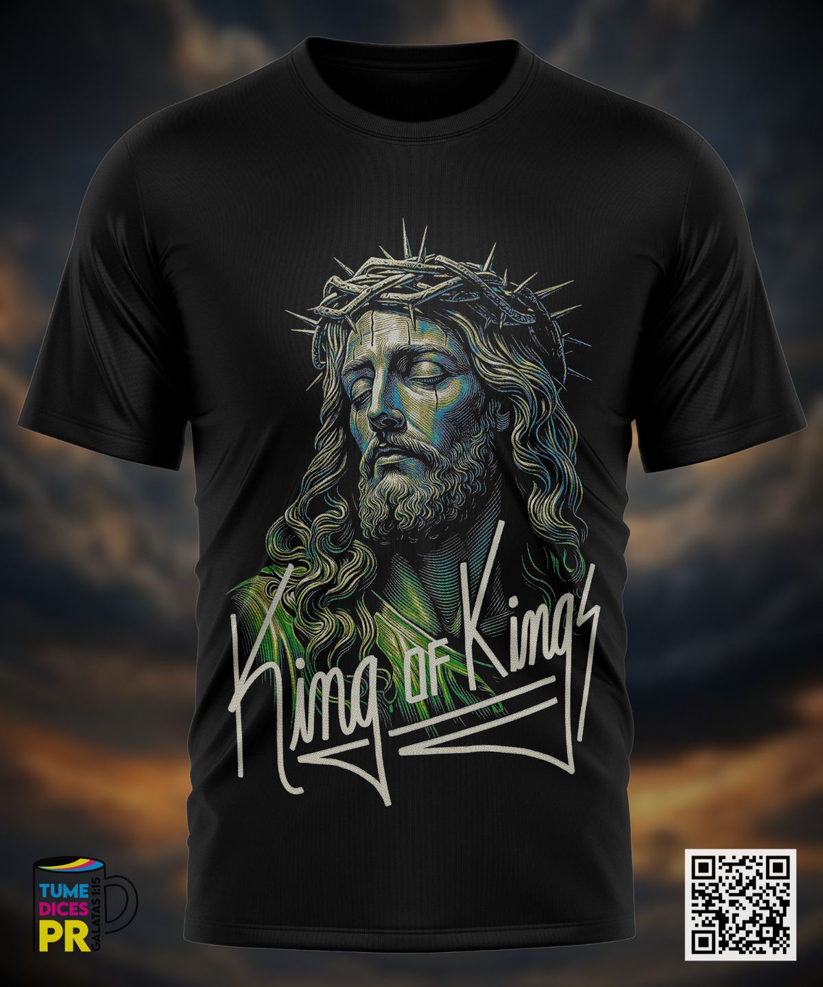 Camiseta JESUS | Algodón y poliéster | Tallas S–XL