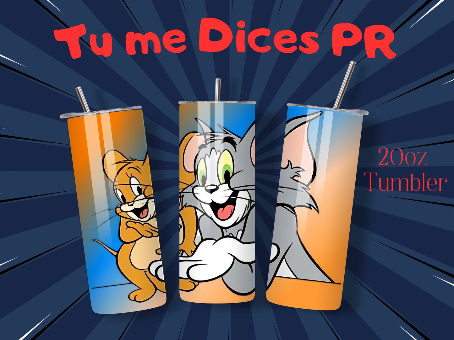 Tom & Jerry 2 Skinny Tumbler