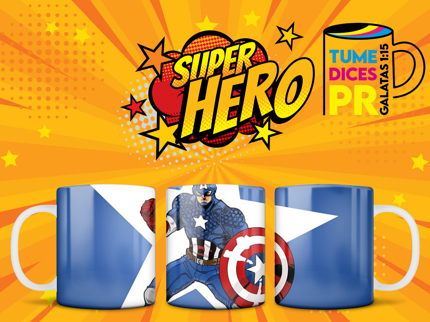 Taza Super Heroes