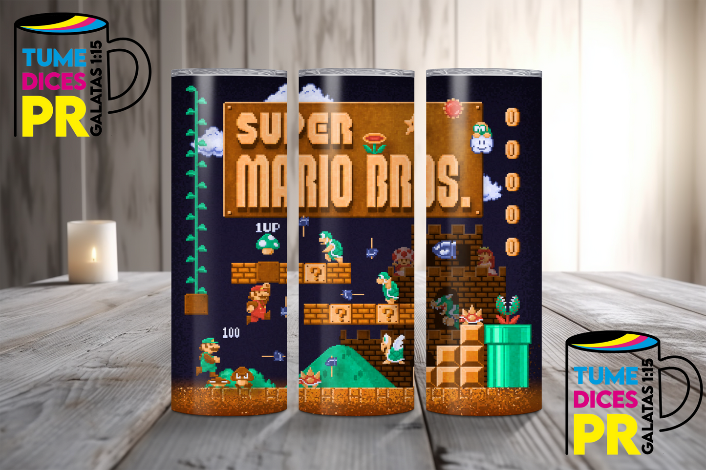 MARIO BROS Skinny Tumbler