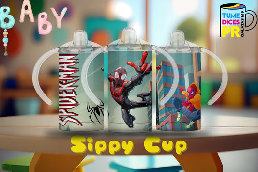 Sippy Cup Spider-Man 12 oz | Acero inoxidable | Con sorbeto