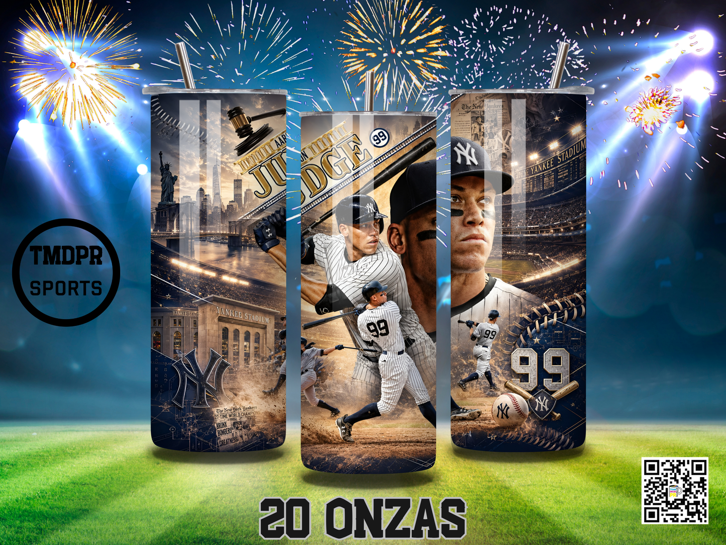 BASEBALL 3 Skinny Tumbler