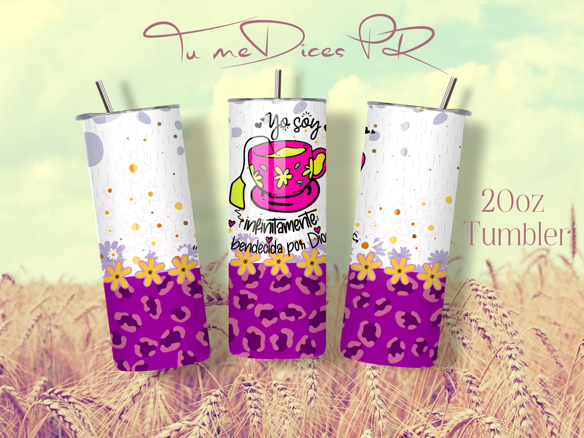 Tumbler Cristianos Skinny 20 oz | Personalizable | Mantiene frío y calor