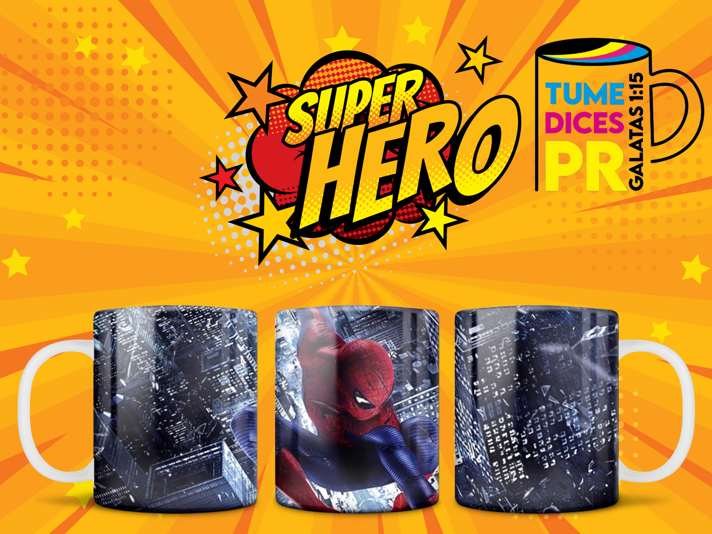 Taza Super Heroes