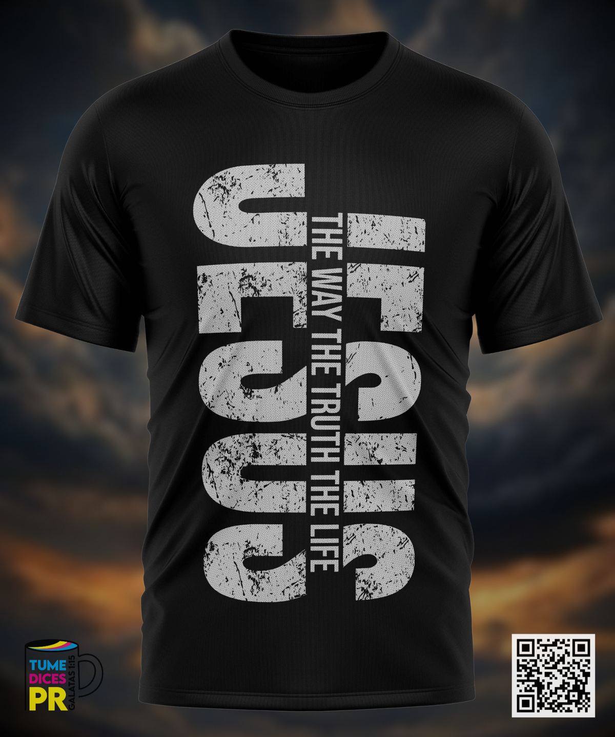 Camiseta JESUS | Algodón y poliéster | Tallas S–XL
