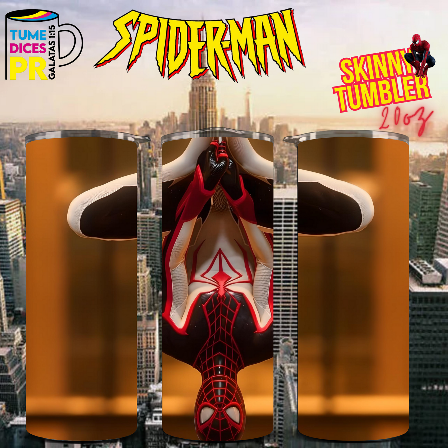 SPIDERMAN Skinny Tumbler