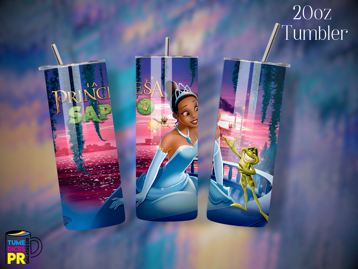 Tumbler Mundo Mágico 1 Skinny 20 oz | Personalizable | Mantiene frío y calor