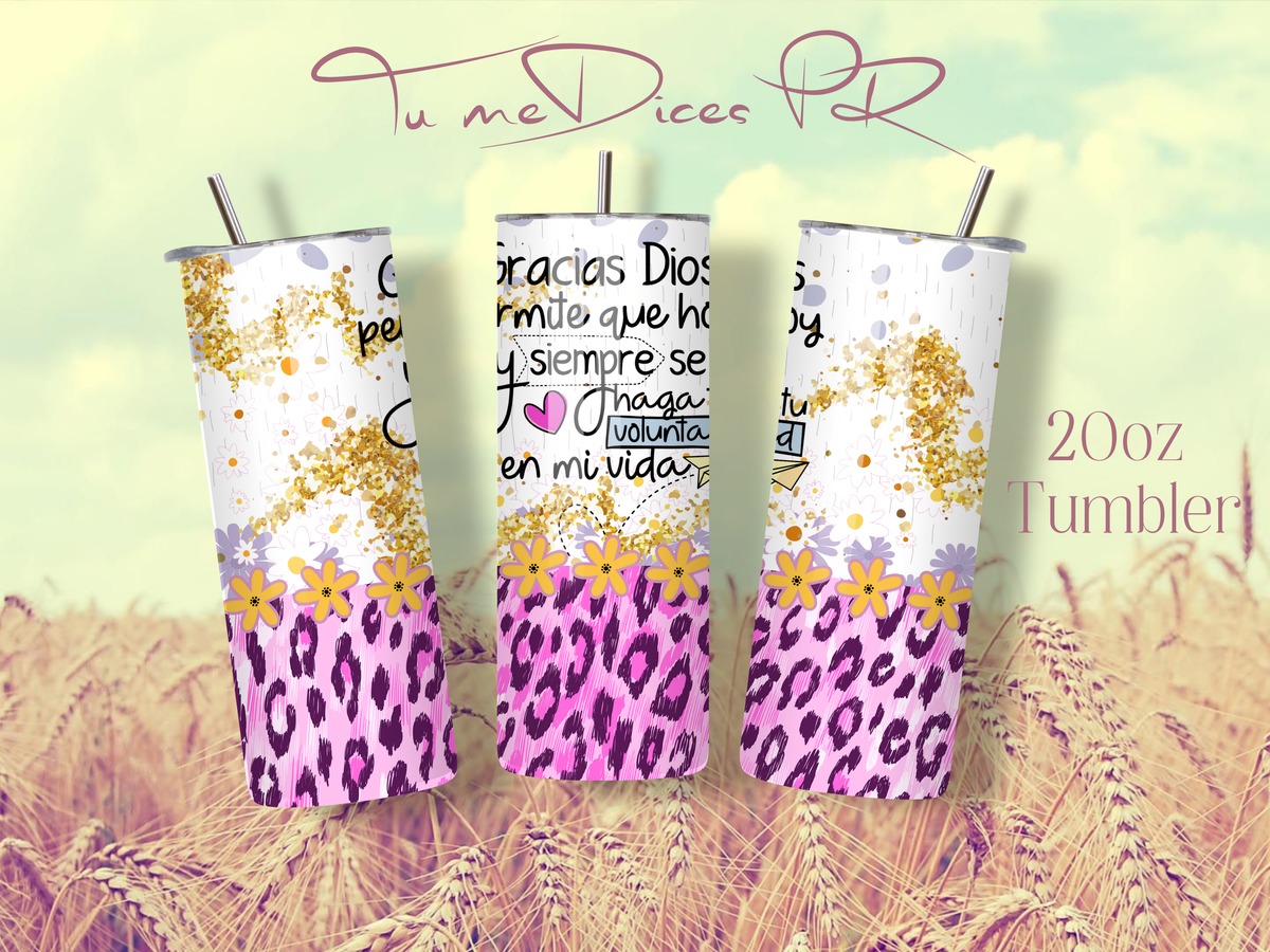 Tumbler Cristianos Skinny 20 oz | Personalizable | Mantiene frío y calor