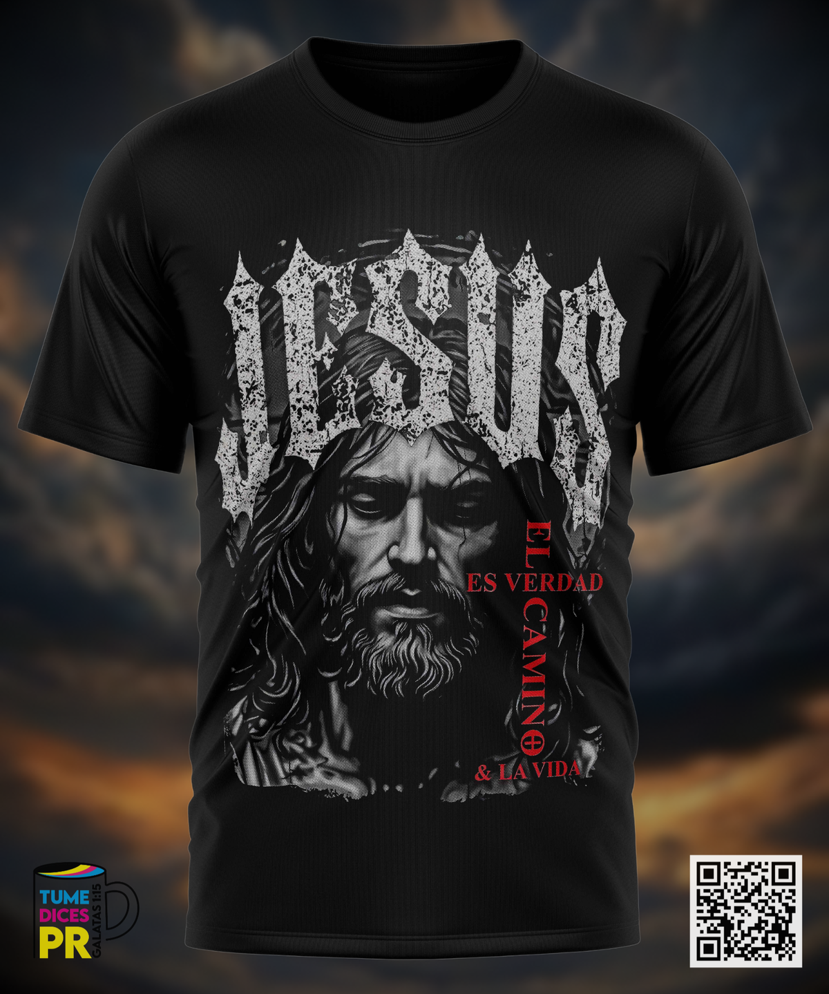 Camiseta JESUS | Algodón y poliéster | Tallas S–XL
