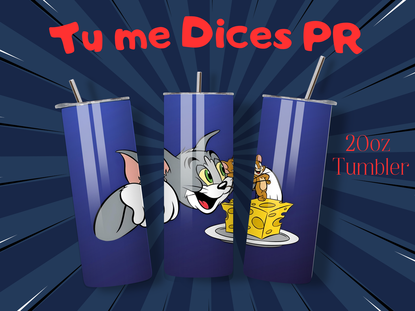 Tom & Jerry 2 Skinny Tumbler