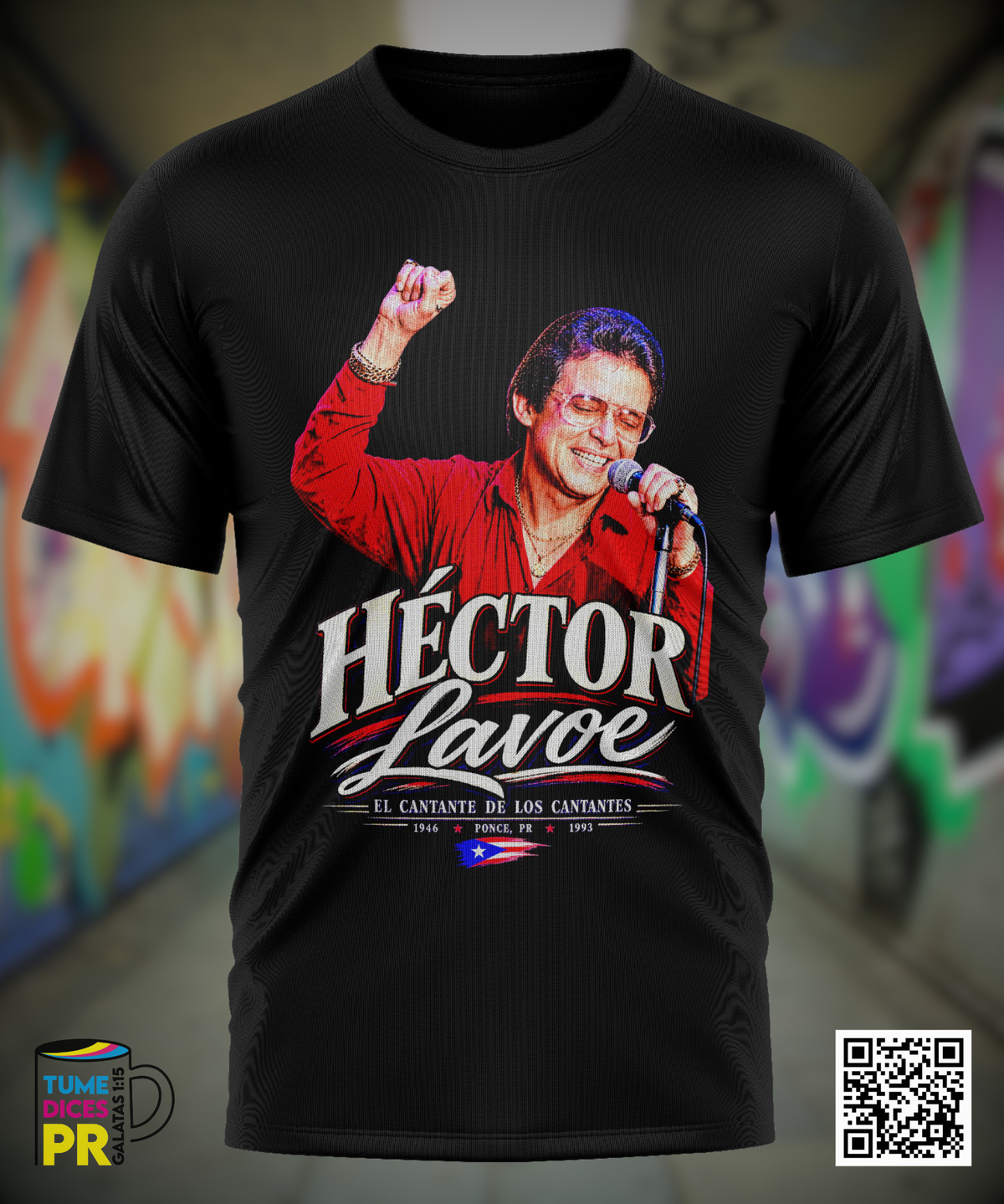 Camiseta HECTOR LAVOE | Algodón y poliéster | Tallas S–XL