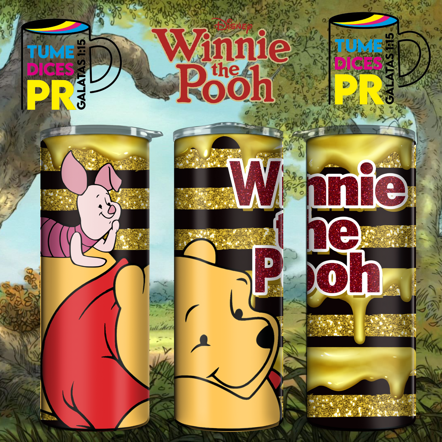 WINNIE THE POOH Skinny Tumbler