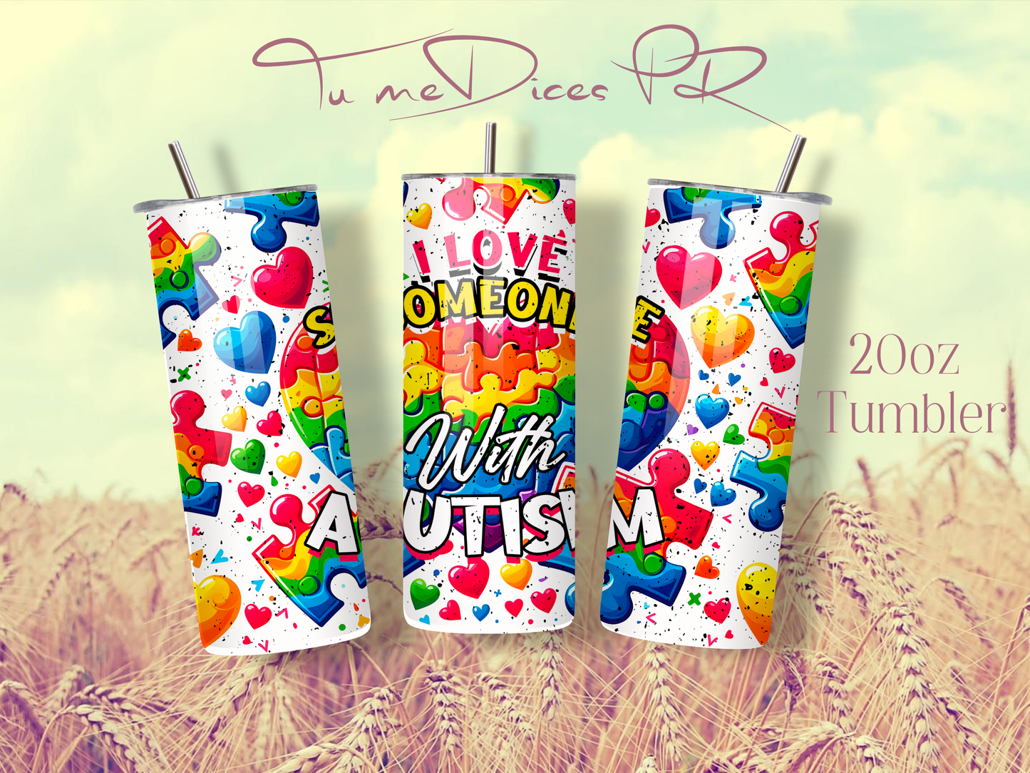 AUTISMO Skinny Tumbler