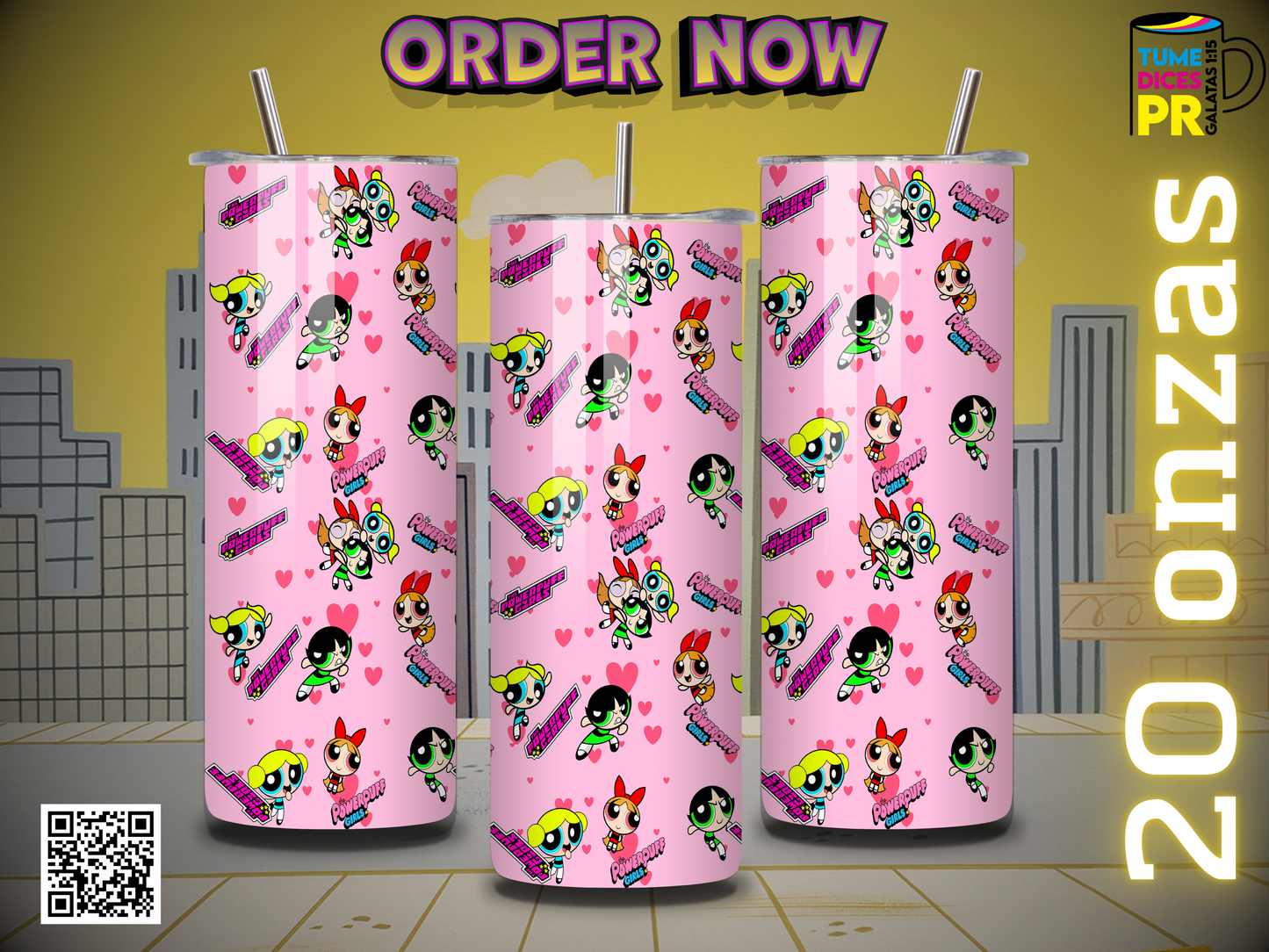 POWERPUFF GIRLS Skinny Tumbler