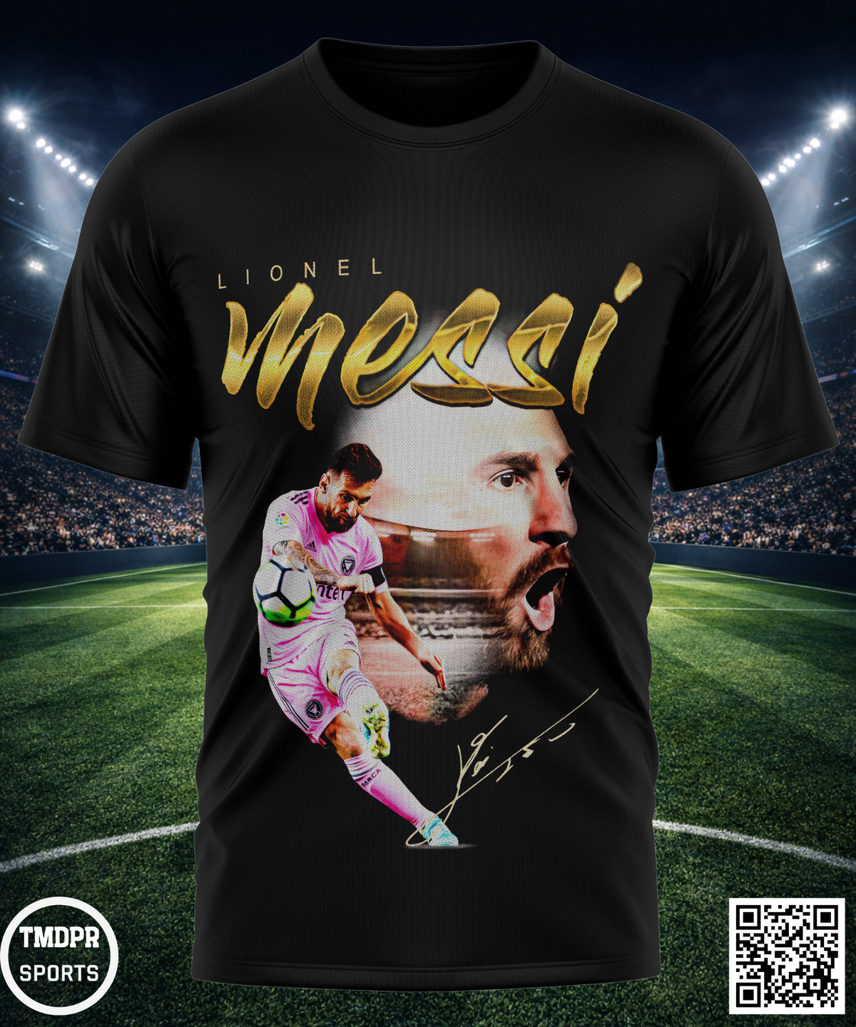 Camiseta MESSI | Algodón y poliéster | Tallas S–XL