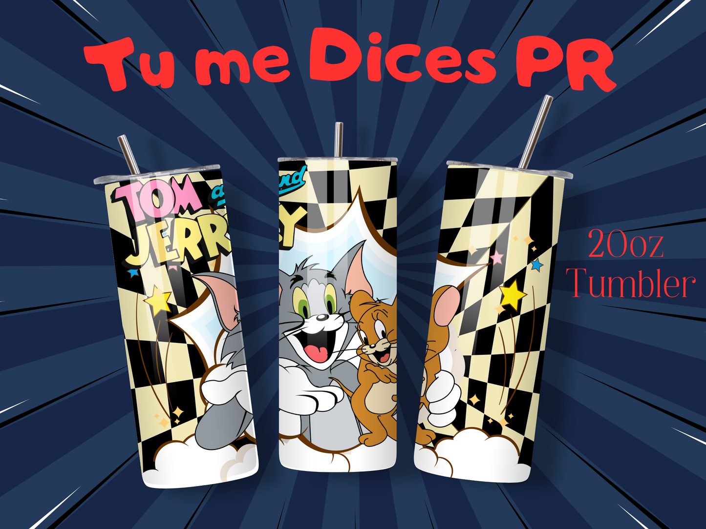 Tom & Jerry Skinny Tumbler